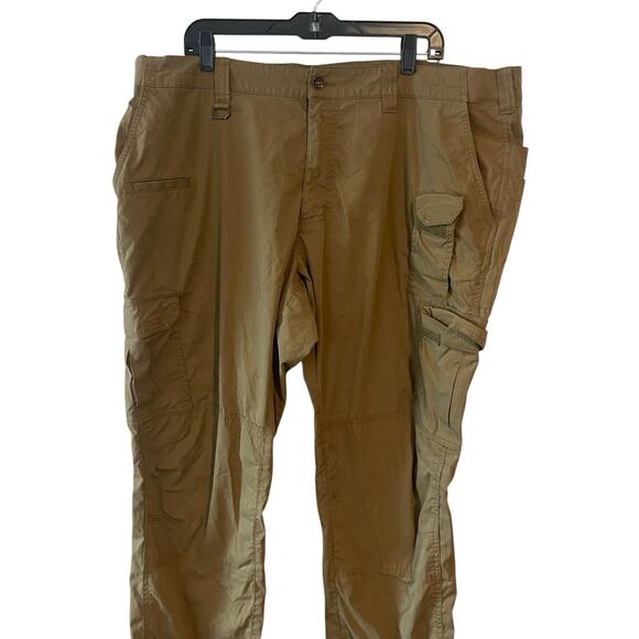 511 Tactical Pants Men 44x32 Chino Brown Ripstop Workwear Pockets Utility Hiking - Picture 1 of 9